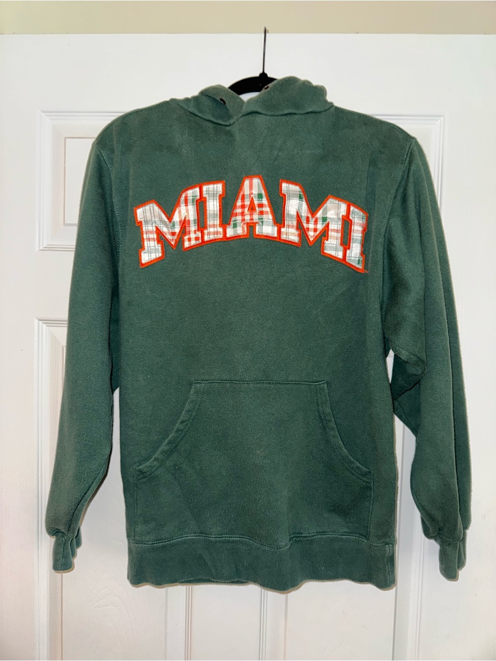 Miami Graphic Hooded Pullover Sweatshirt - Green